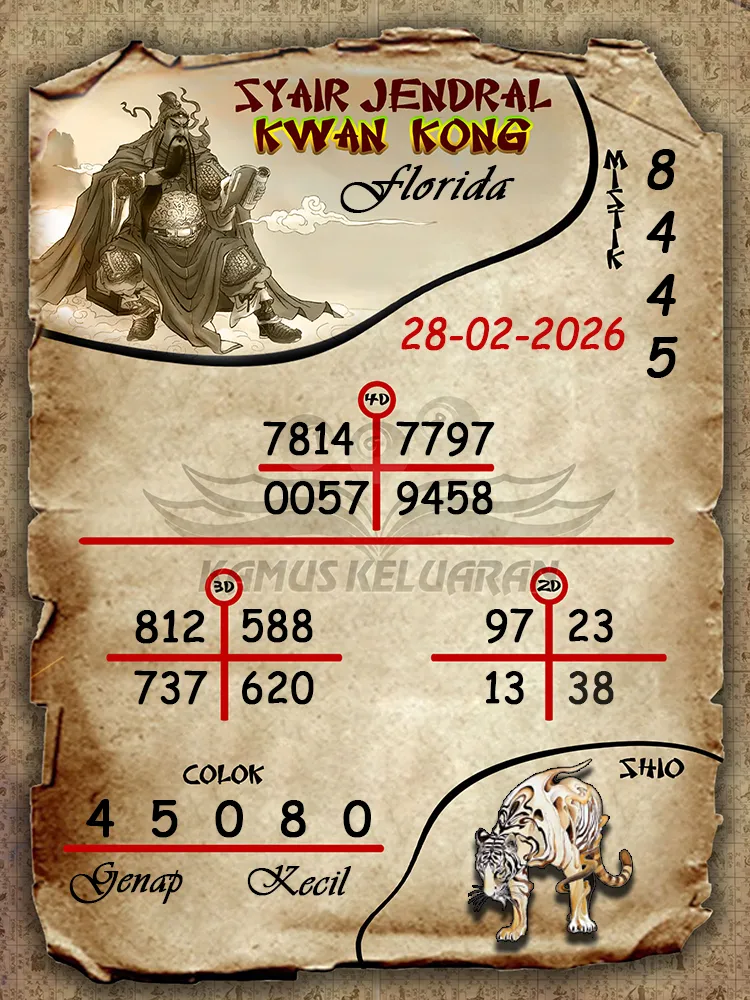 Syair Jendral Kwan Kong Florida 28 02 2026