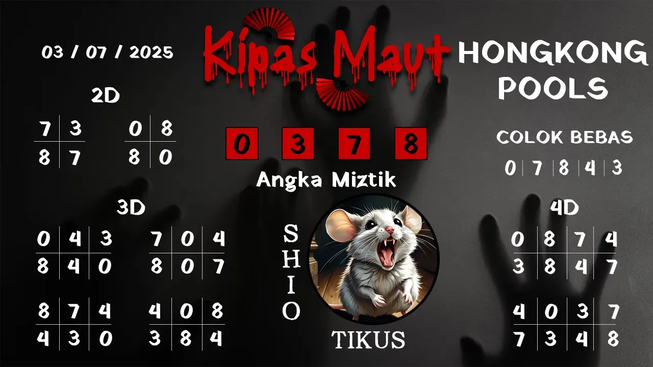 syair Kipas Maut Hongkong Pools 03 07 2025
