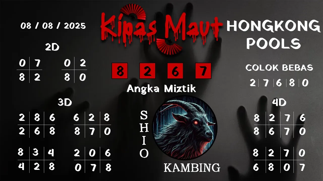 syair Kipas Maut Hongkong Pools 08 08 2025