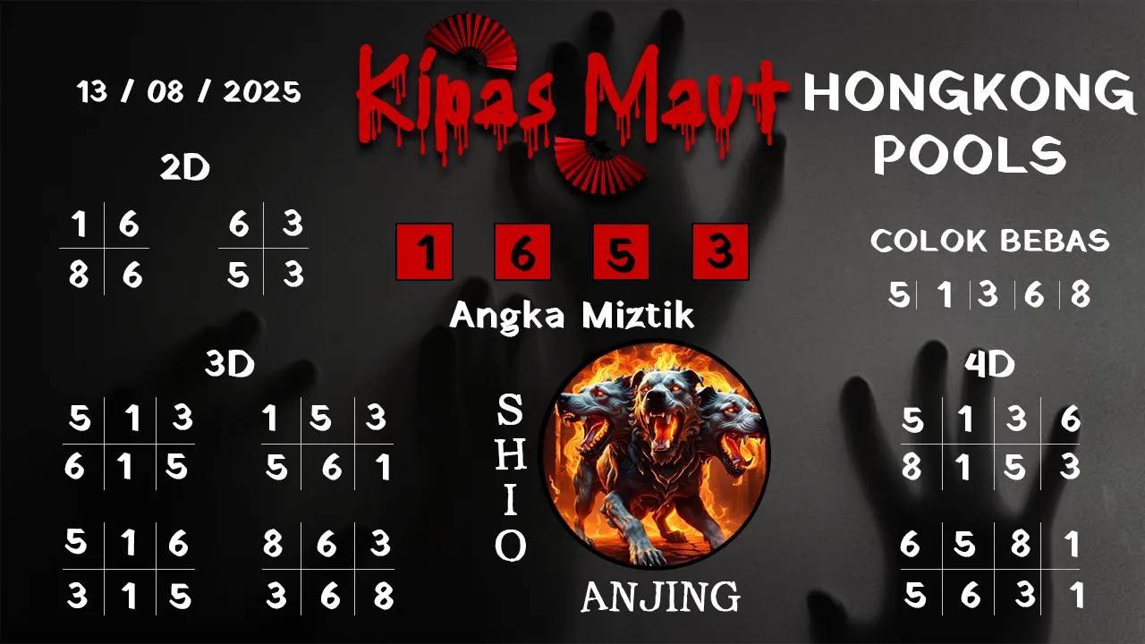 syair Kipas Maut Hongkong Pools 13 08 2025