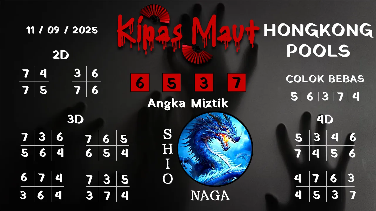 syair Kipas Maut Hongkong Pools 11 09 2025