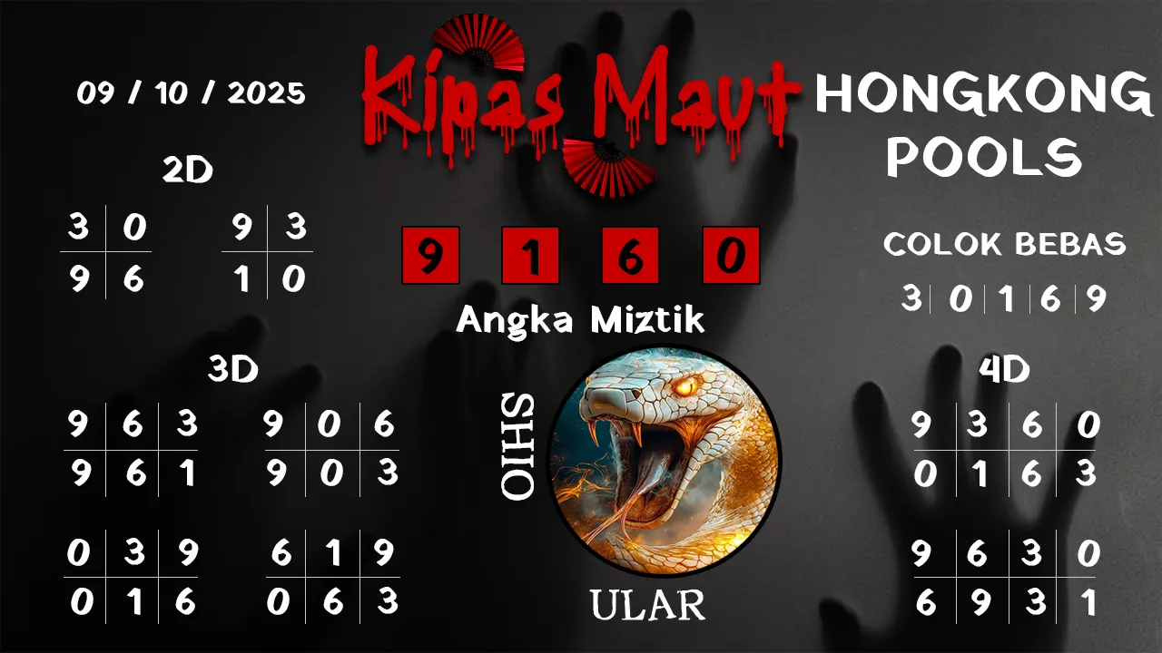 syair Kipas Maut Hongkong Pools 09 10 2025