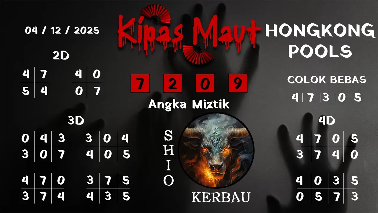 Syair kipas maut hongkong pools 04 12 2025