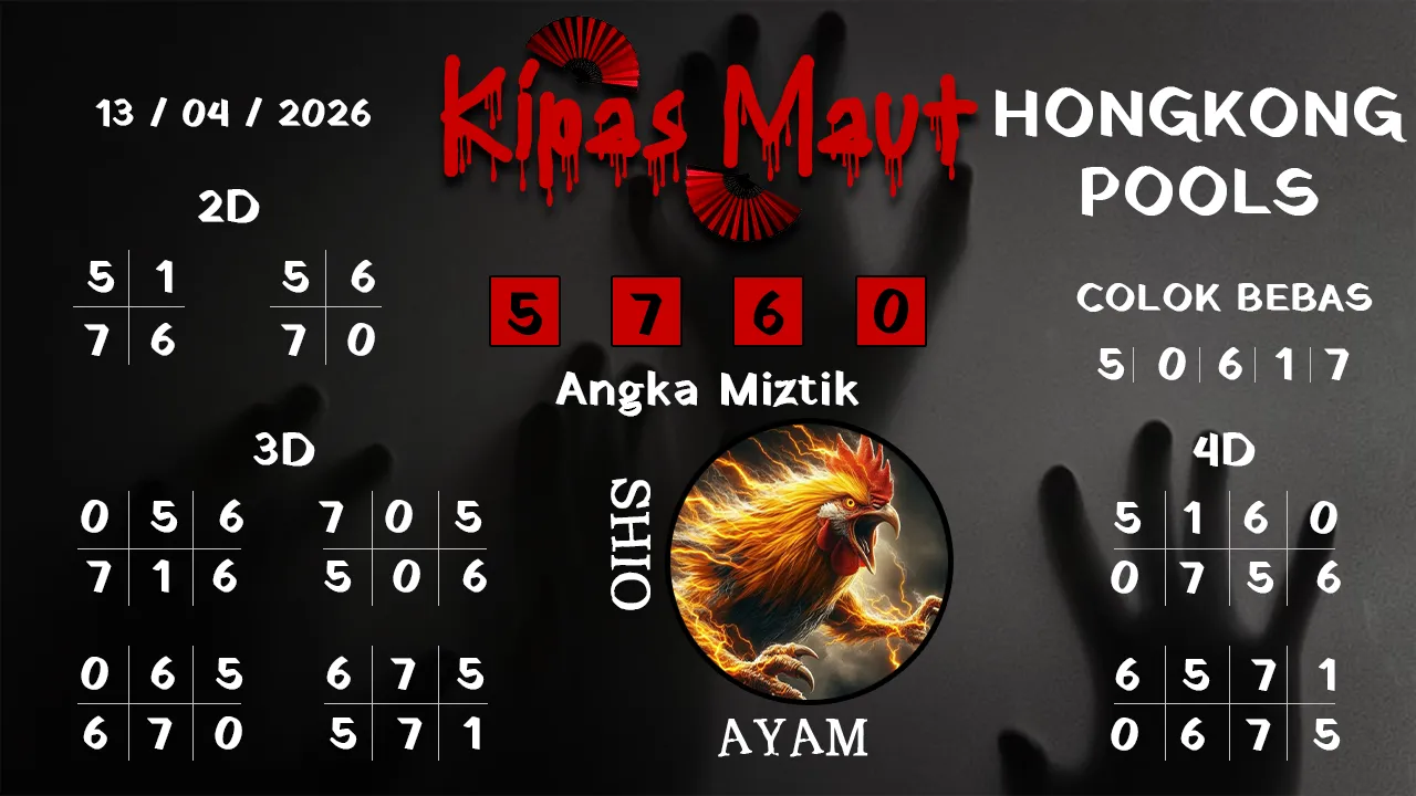 Syair kipas maut Hongkong pools 13 04 2026