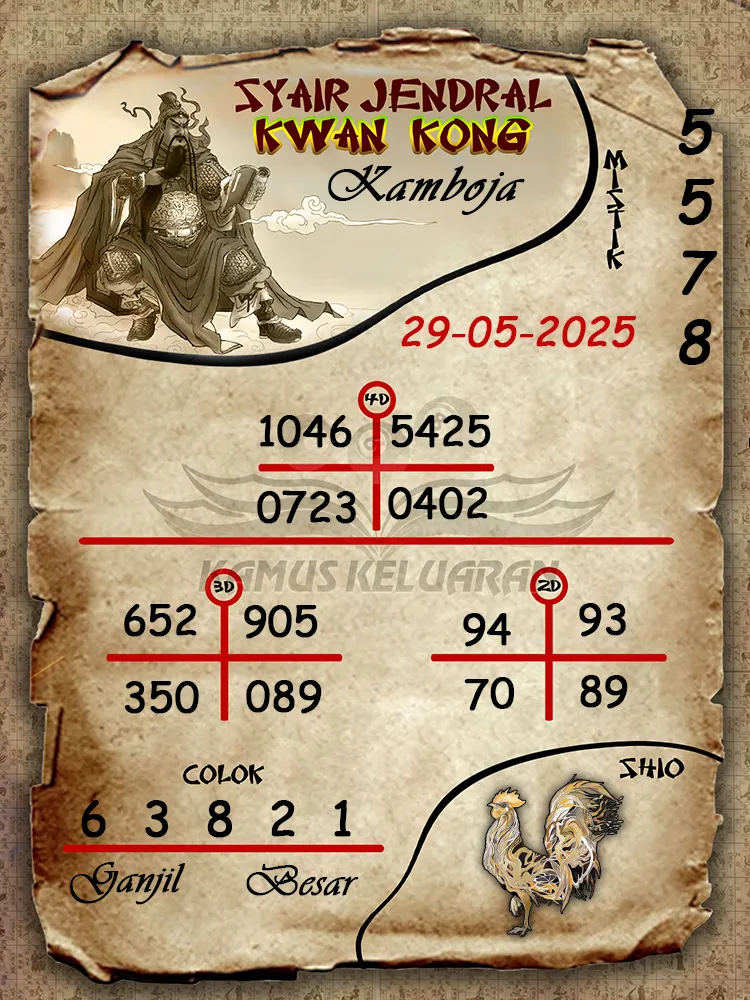 syair jendral kwan kong kamboja 29 05 2025