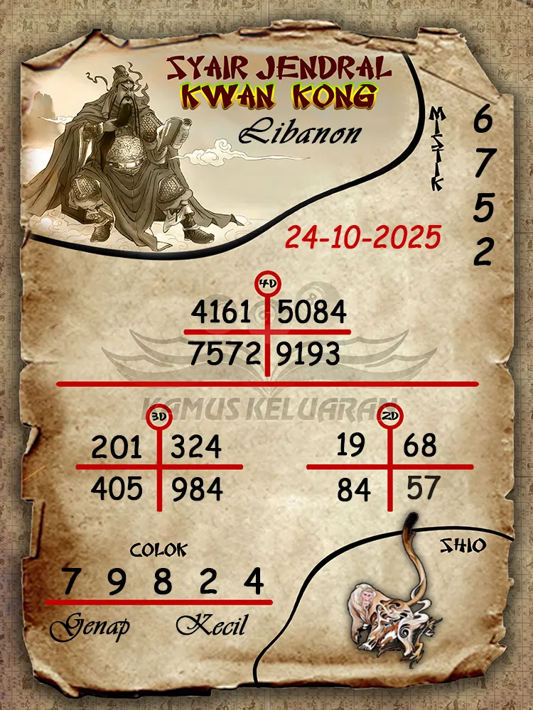 Syair Jendral Kwan Kong Libanon 24 10 2025
