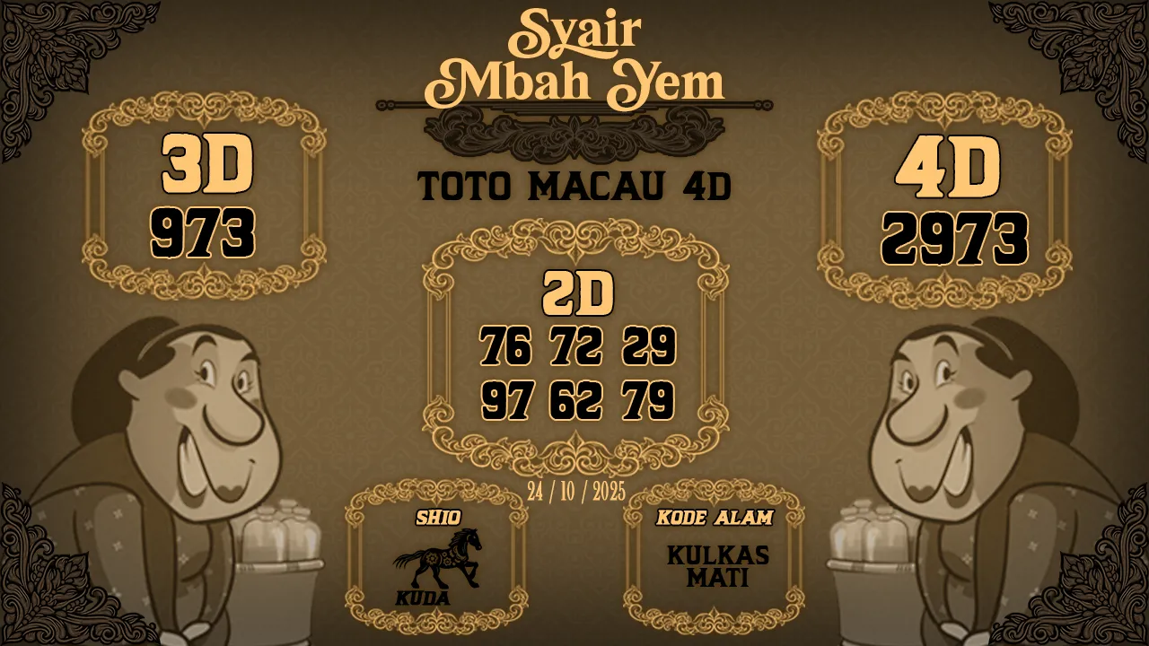Syair Macau 4D Mbah Yem 24 10 2025