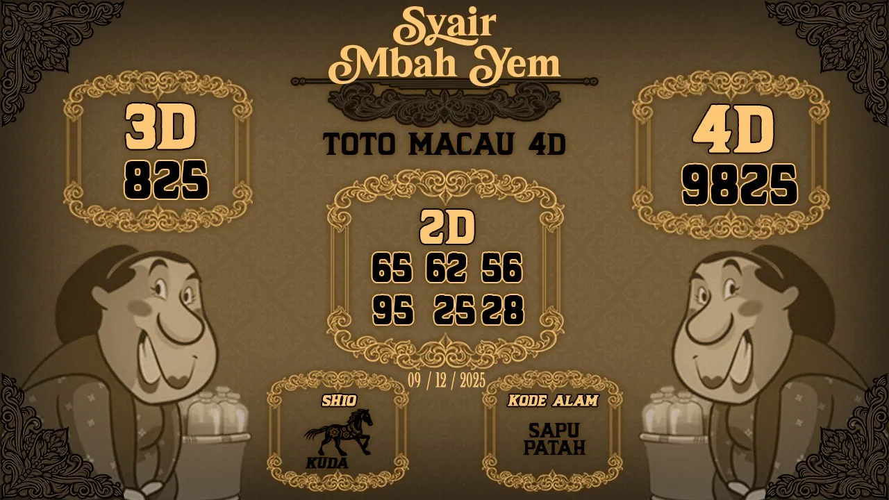 Syair Macau 4D Mbah Yem 09 12 2025