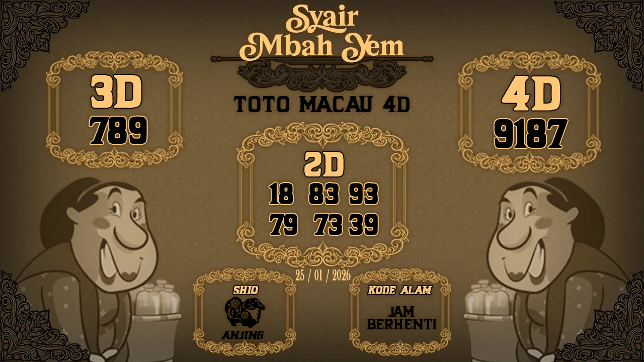 Syair Macau 4D Mbah Yem 25 01 2026