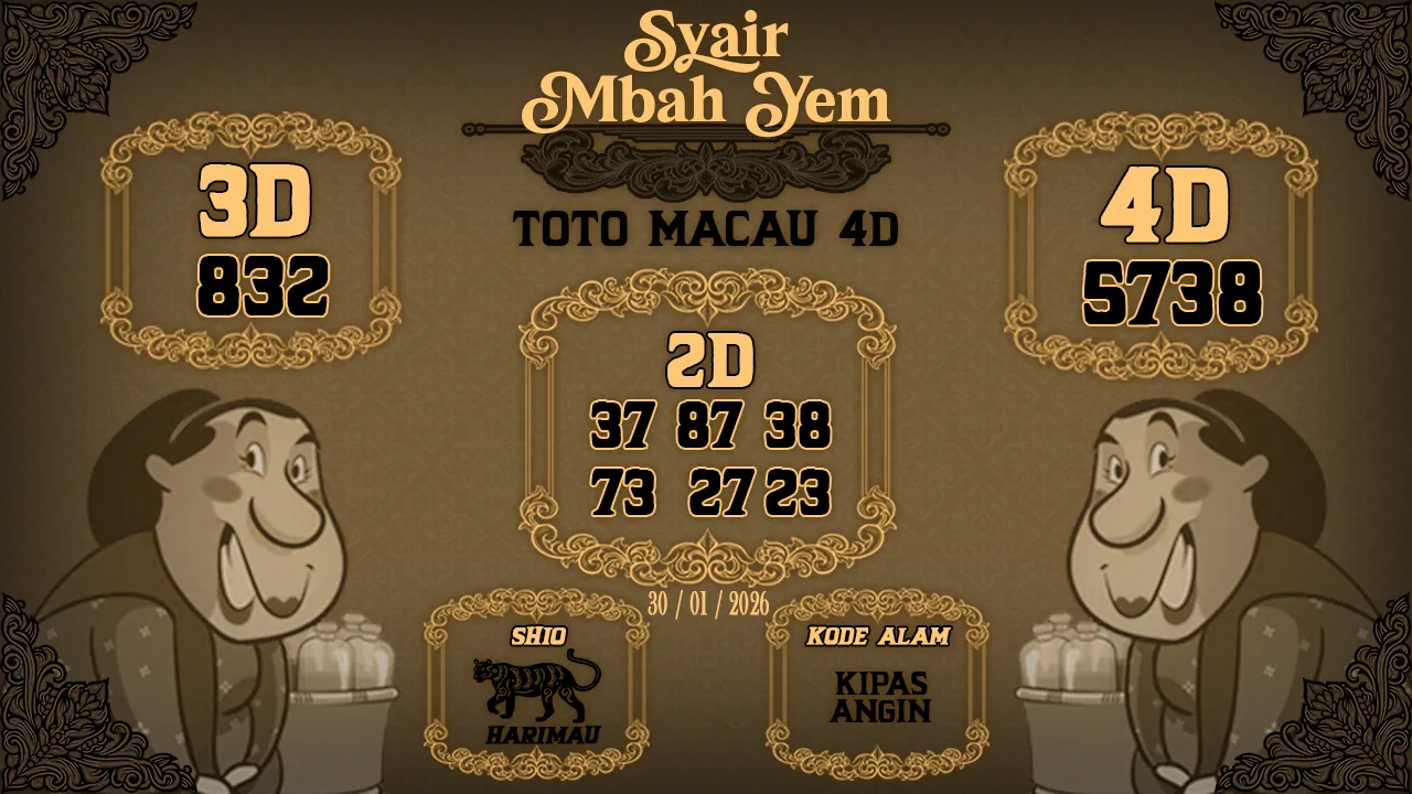 Syair Macau 4D Mbah Yem 30 01 2026