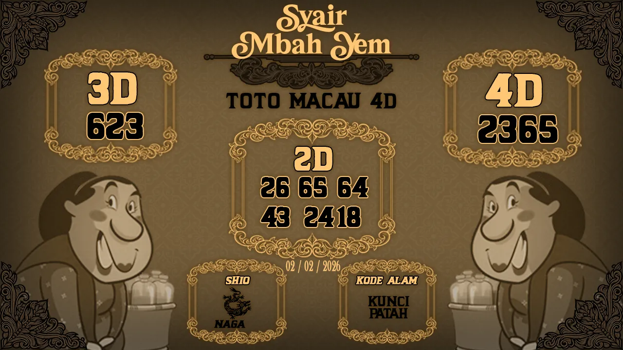 Syair Macau 4D Mbah Yem 02 02 2026