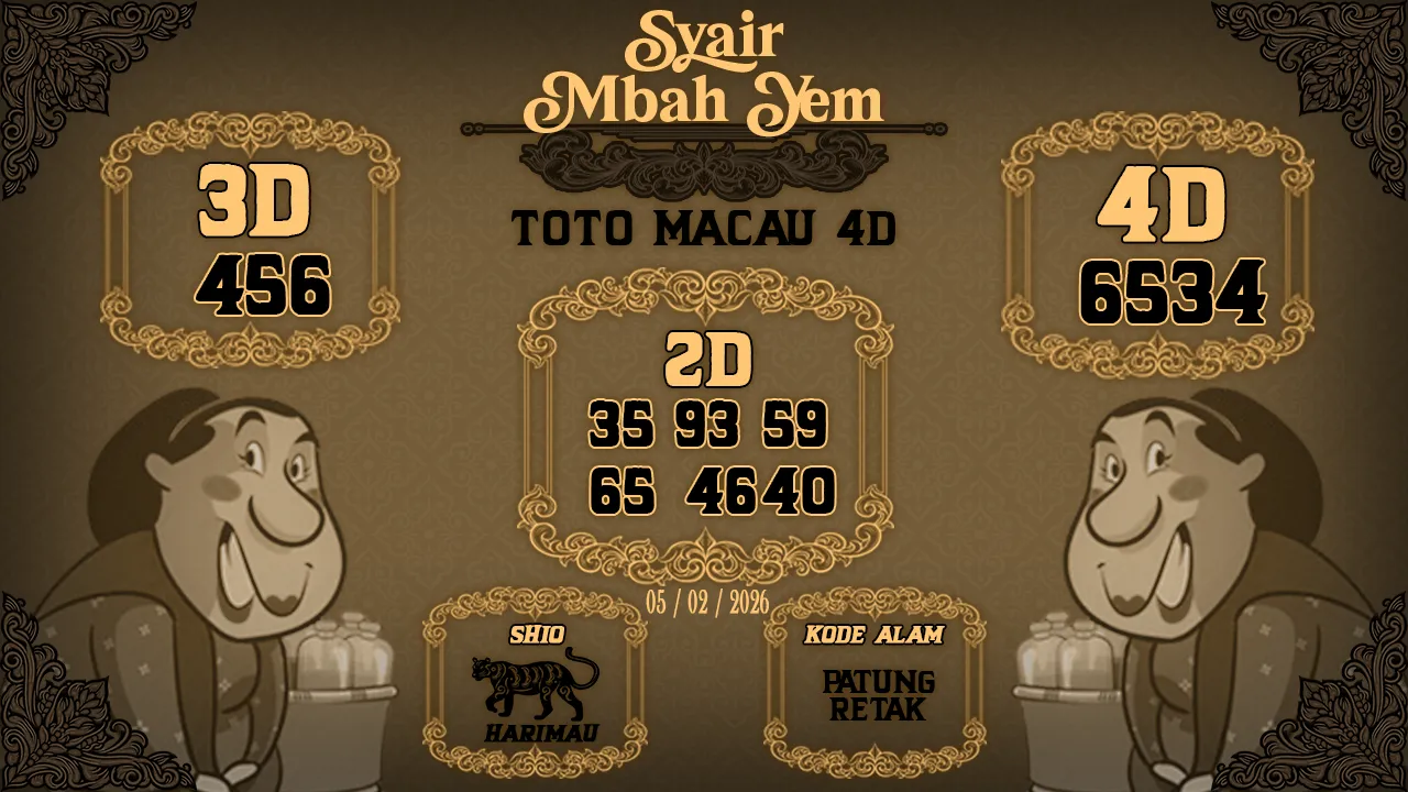 Syair Macau 4D Mbah Yem 05 02 2026