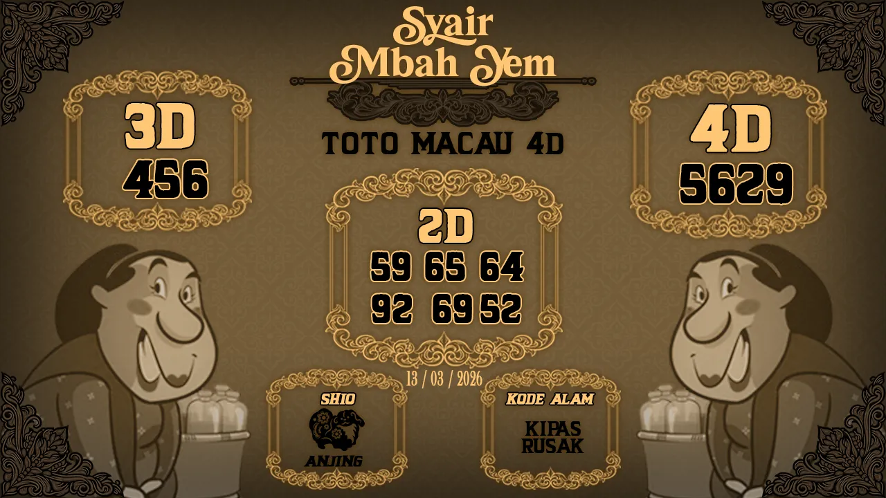 Syair Macau 4D Mbah Yem 13 03 2026