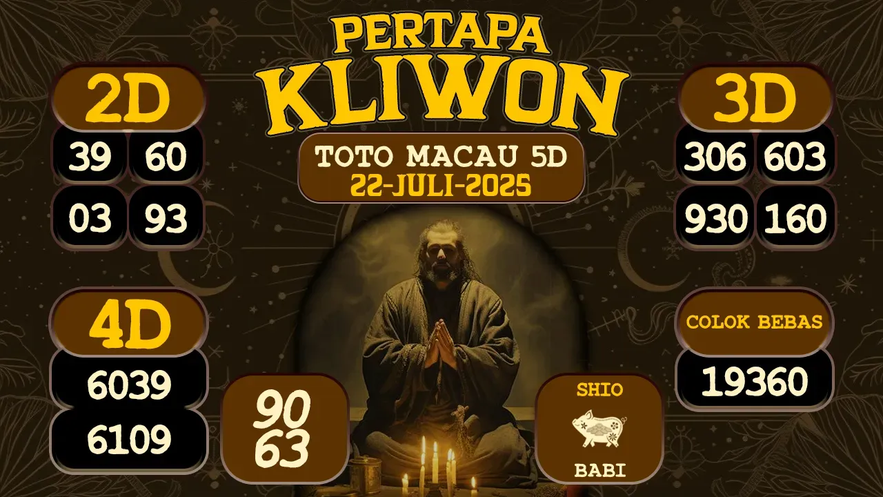 syair Pertapa Kliwon Toto Macau 5D 22 07 2025