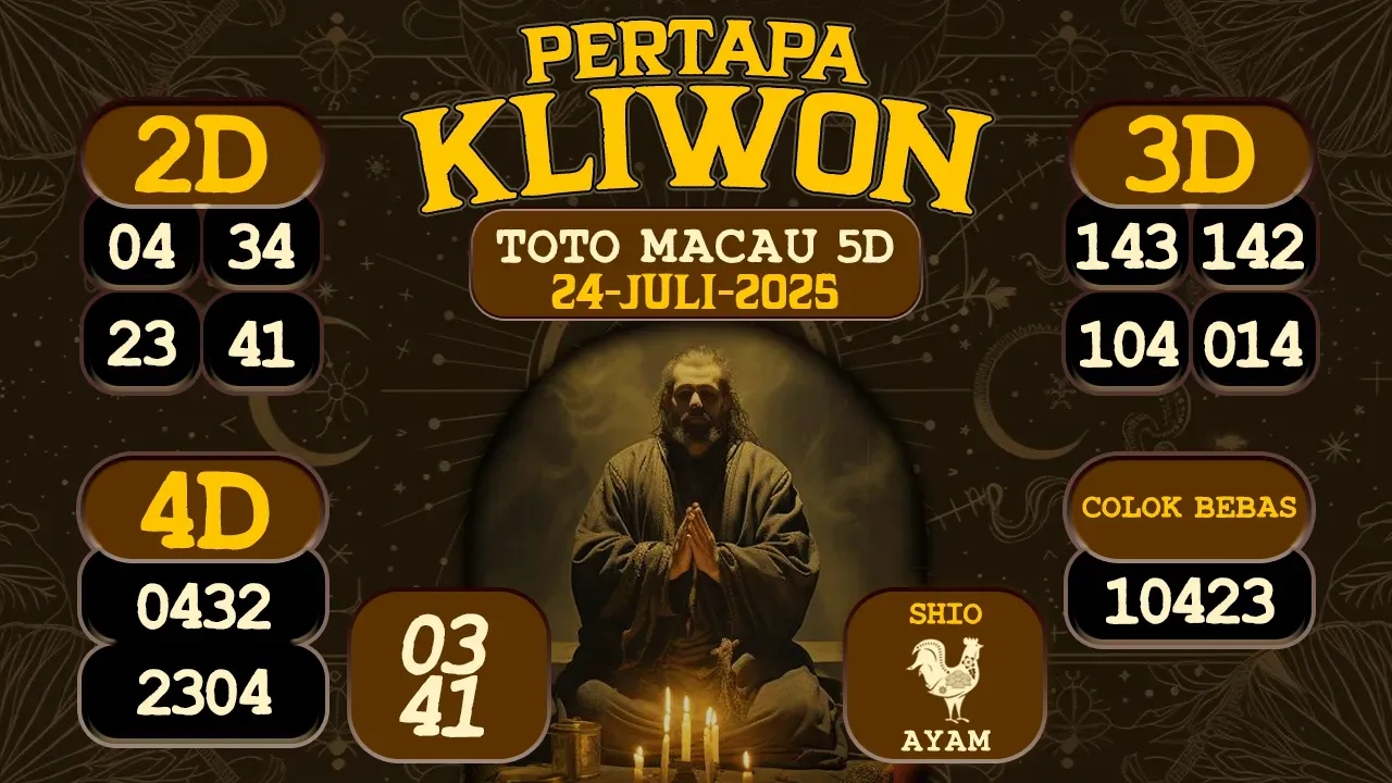 syair Pertapa Kliwon Toto Macau 5D 24 07 2025