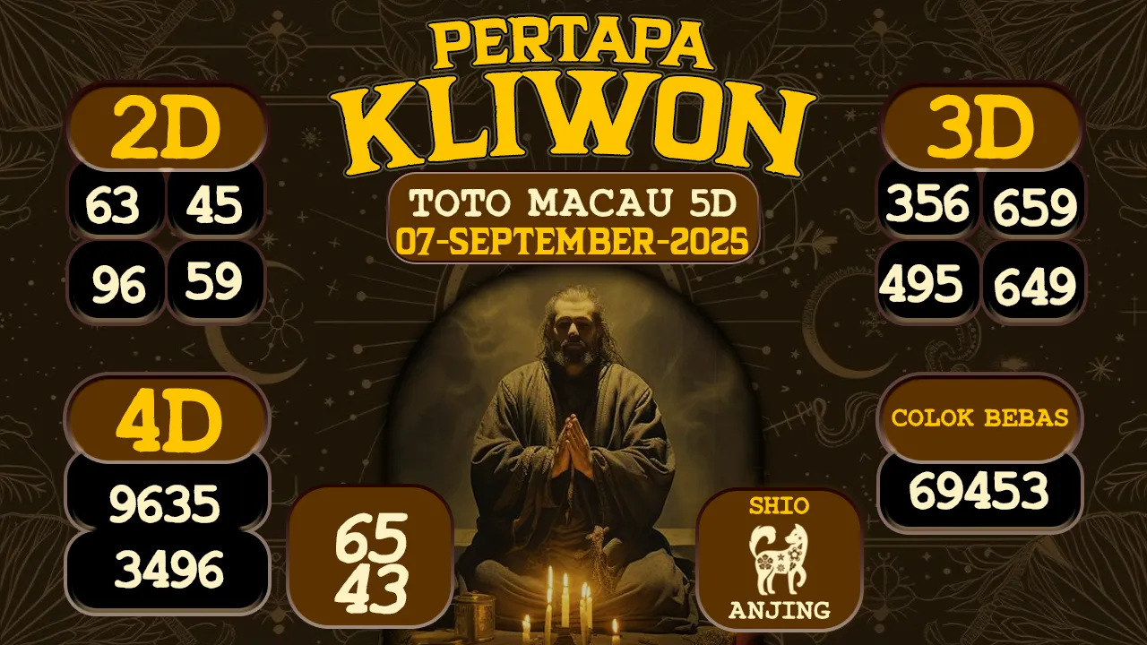 syair Pertapa Kliwon Toto Macau 5D 07 09 2025