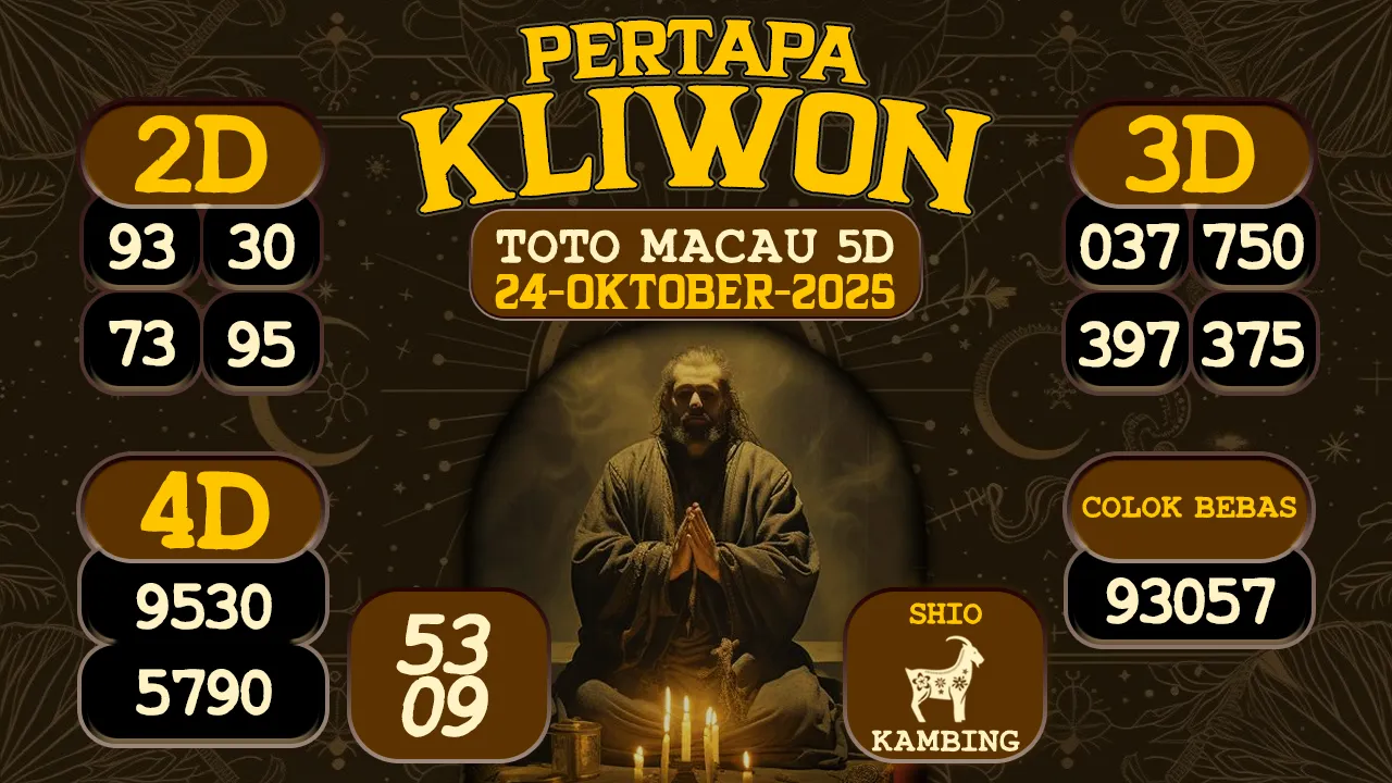 syair Pertapa Kliwon Toto Macau 5D 24 10 2025