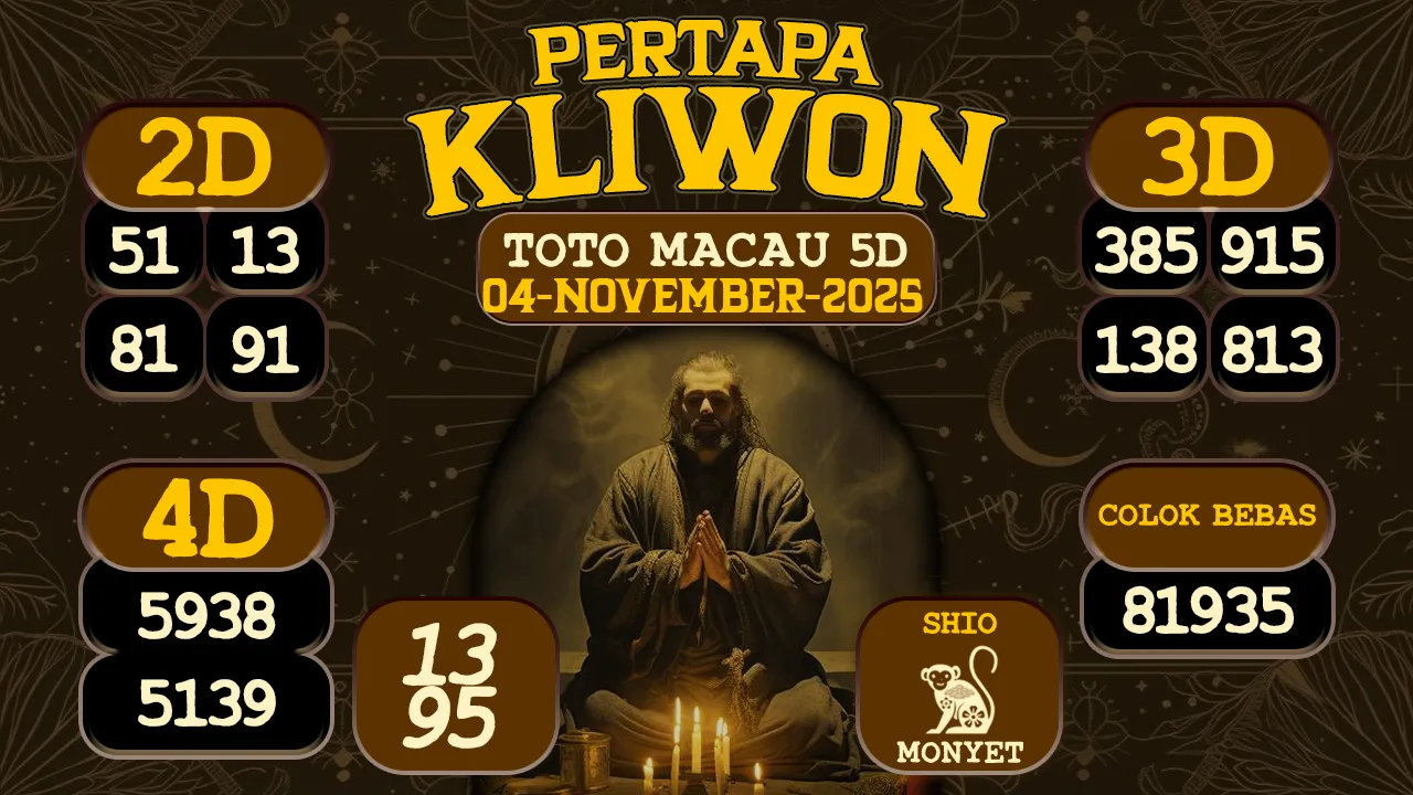 syair Pertapa Kliwon Toto Macau 5D 04 11 2025