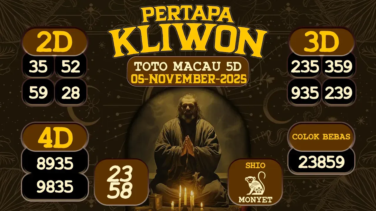 syair Pertapa Kliwon Toto Macau 5D 05 11 2025