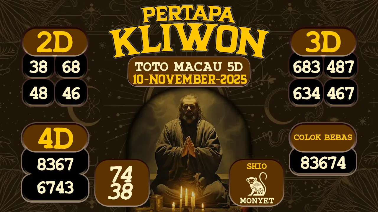 syair Pertapa Kliwon Toto Macau 5D 10 11 2025