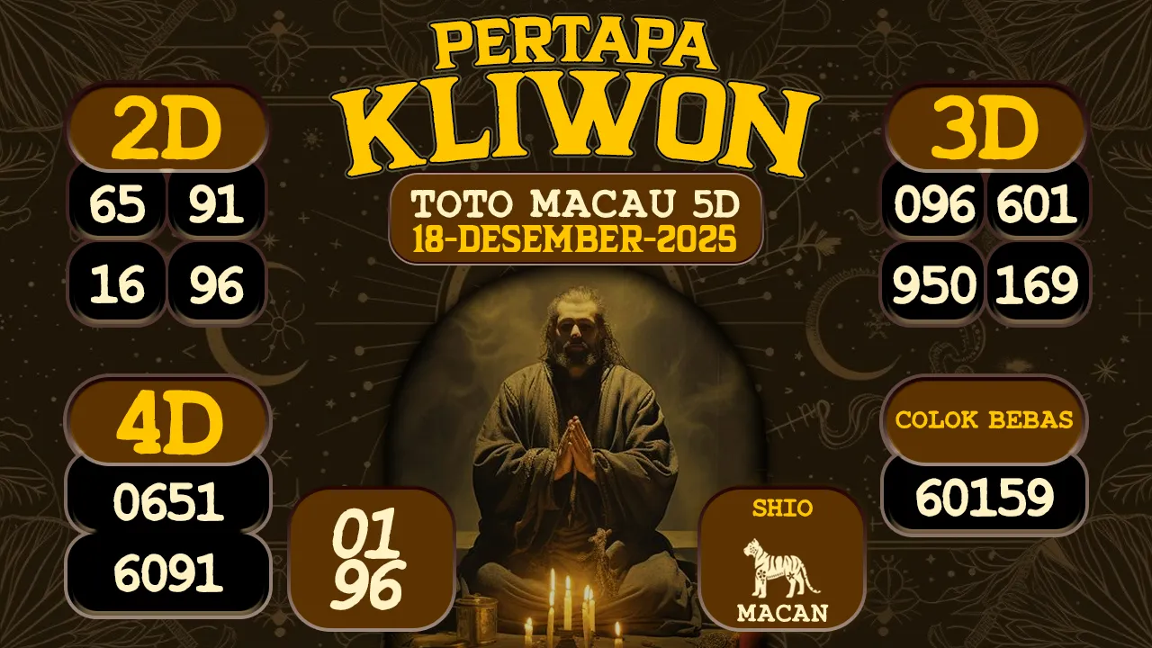syair Pertapa Kliwon Toto Macau 5D 18 12 2025
