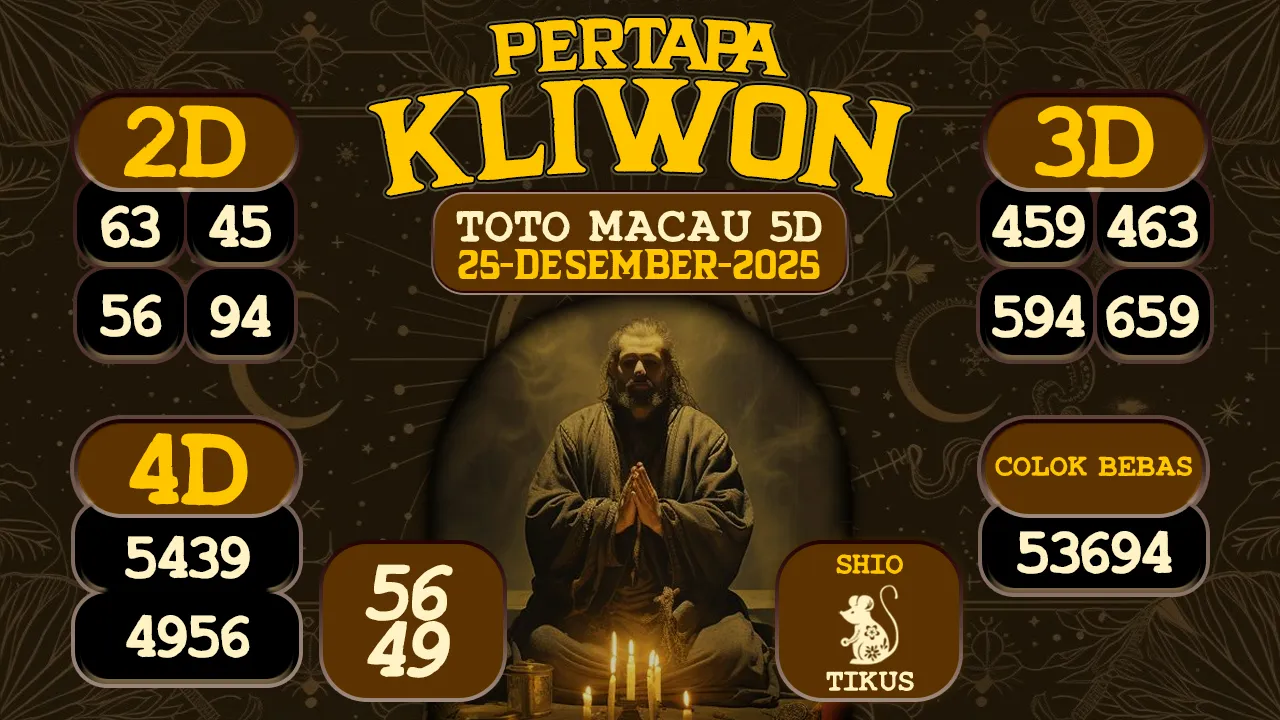 syair Pertapa Kliwon Toto Macau 5D 25 12 2025
