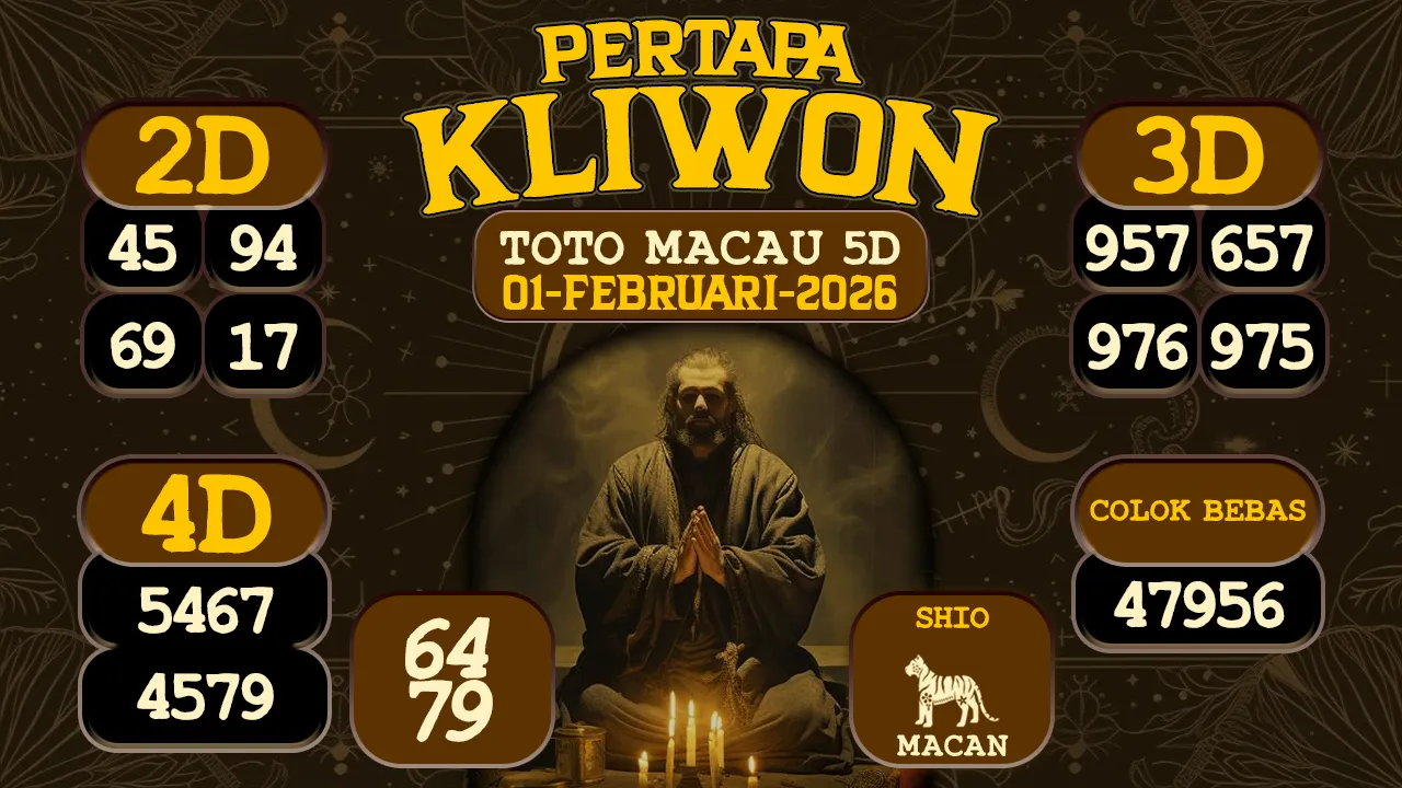 syair Pertapa Kliwon Toto Macau 5D 01 02 2026