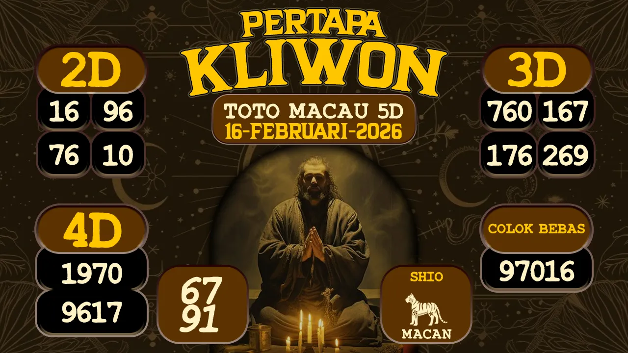 syair Pertapa Kliwon Toto Macau 5D 16 02 2026