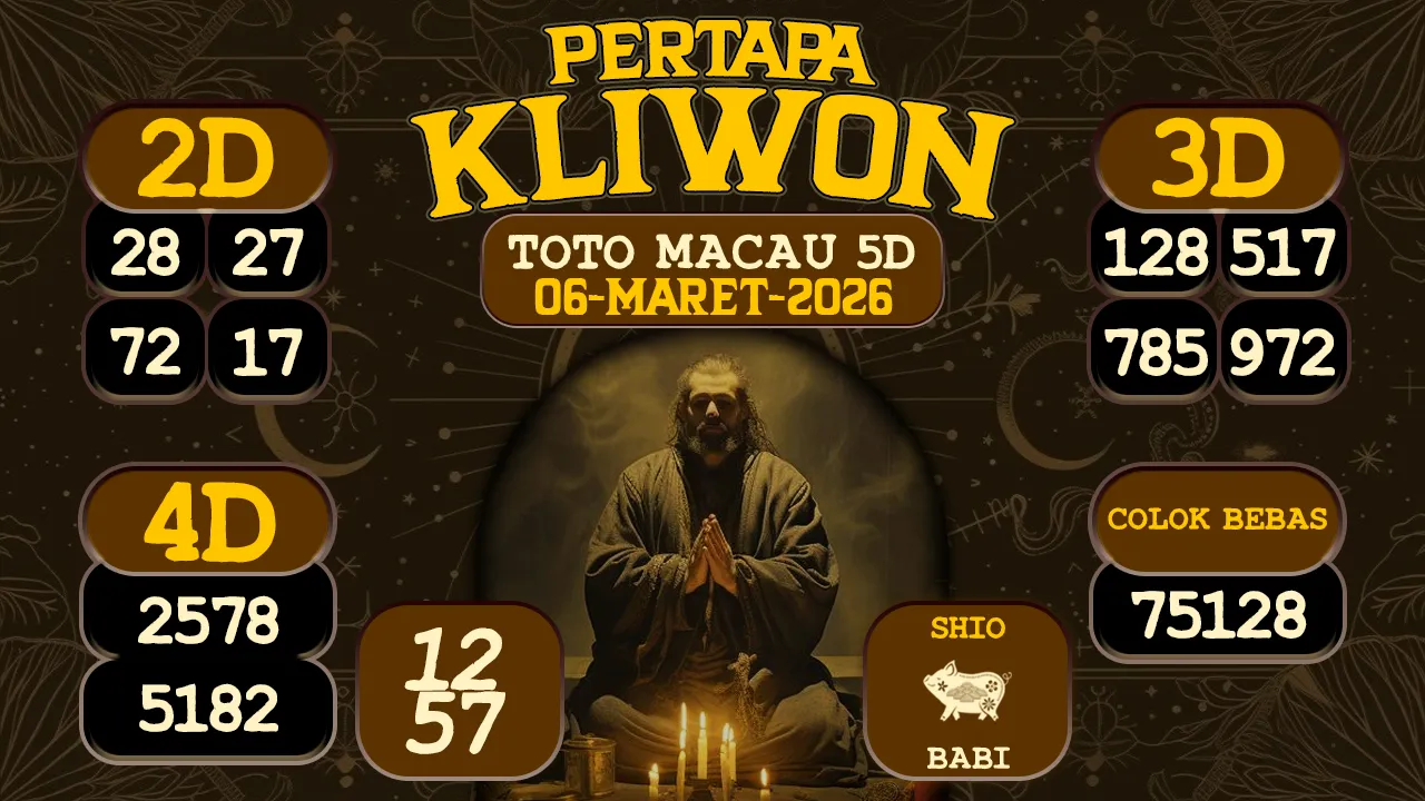 syair Pertapa Kliwon Toto Macau 5D 06 03 2026
