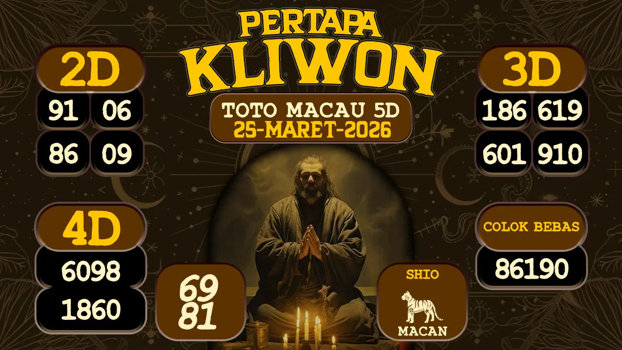 syair Pertapa Kliwon Toto Macau 5D 25 03 2026