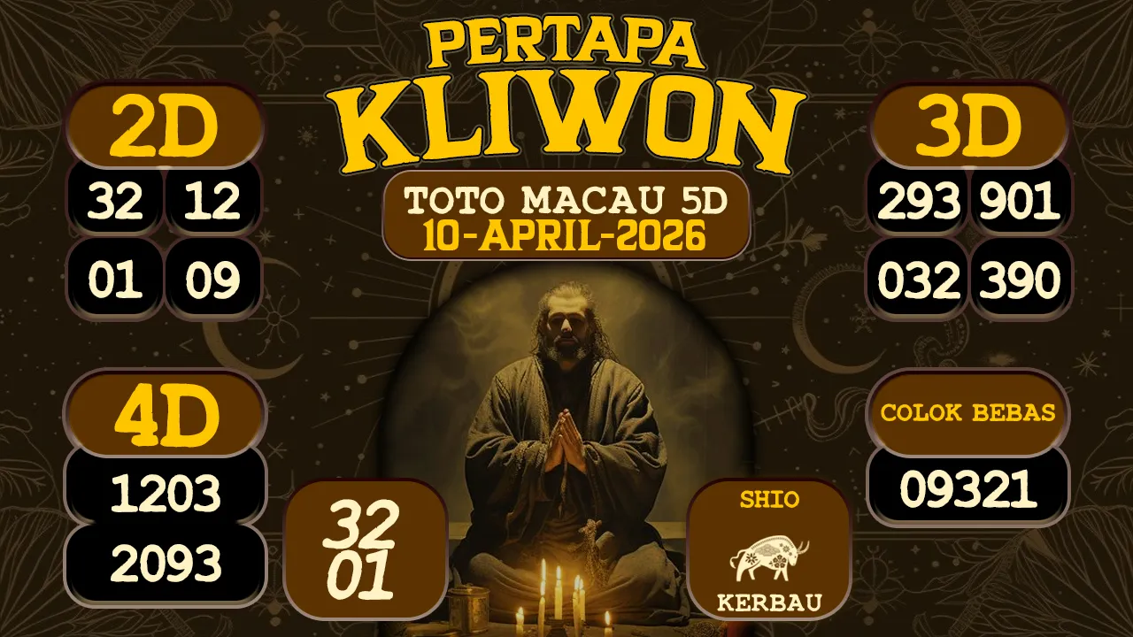 syair Pertapa Kliwon Toto Macau 5D 10 04 2026