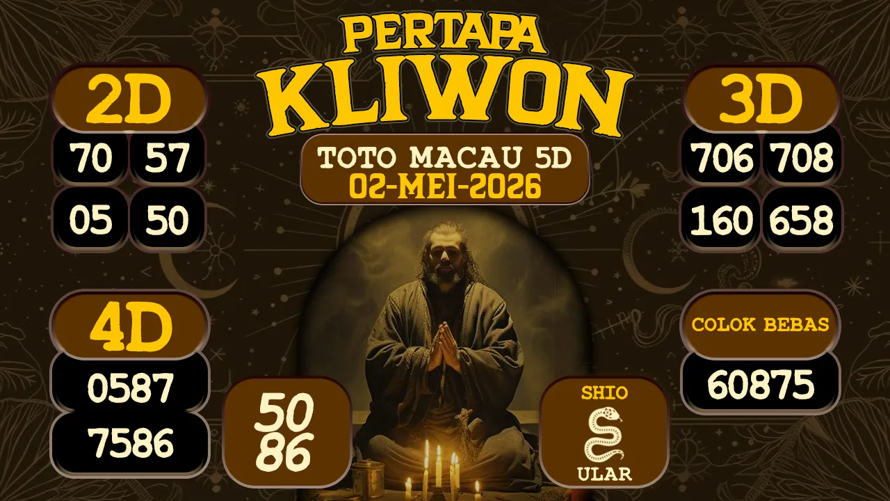syair Pertapa Kliwon Toto Macau 5D 02 05 2026