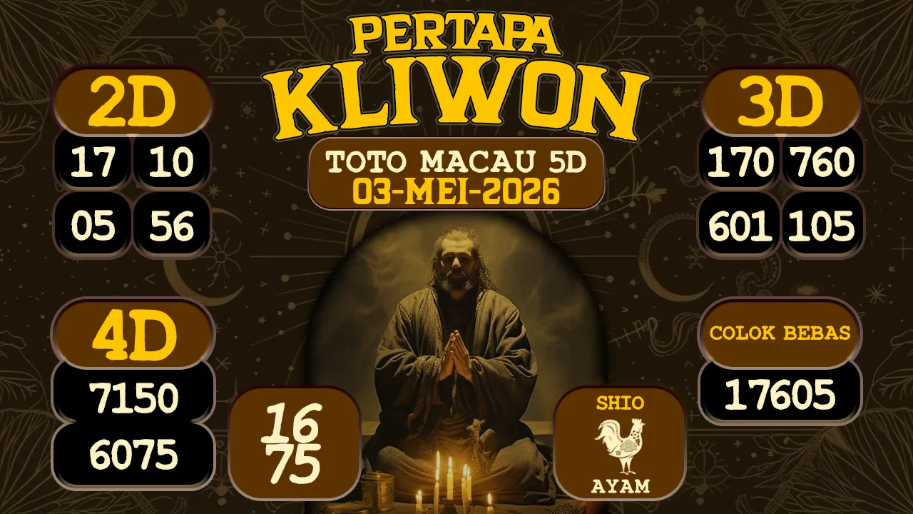 syair Pertapa Kliwon Toto Macau 5D 03 05 2026