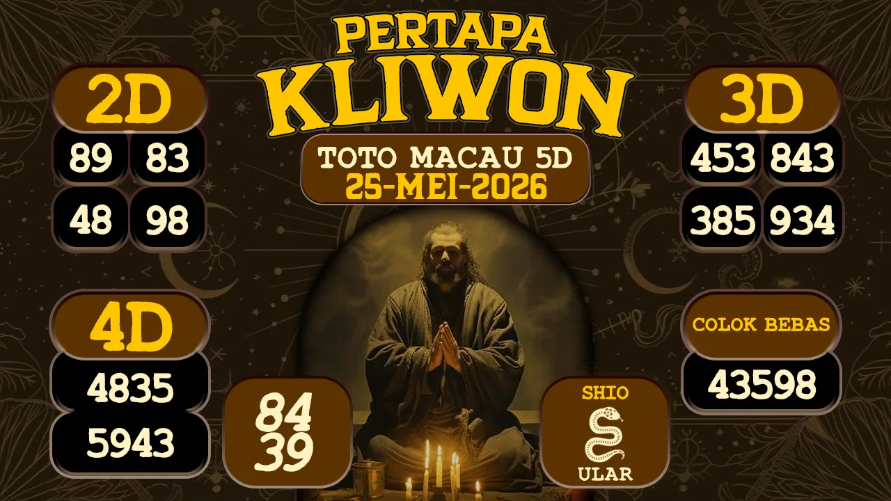 syair Pertapa Kliwon Toto Macau 5D 25 05 2026