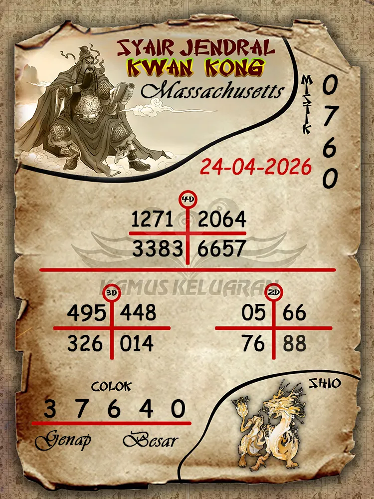 Syair Jendral Kwan Kong Massachusetts 24 04 2026