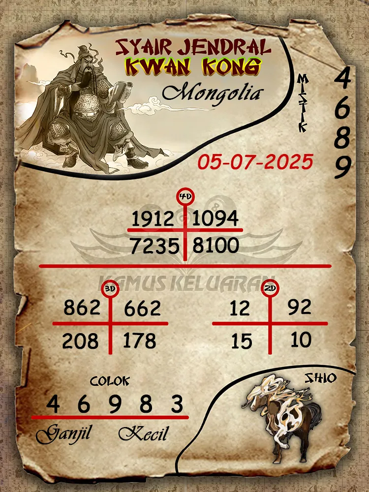 syair jendral kwan kong Mongolia 05 07 2025