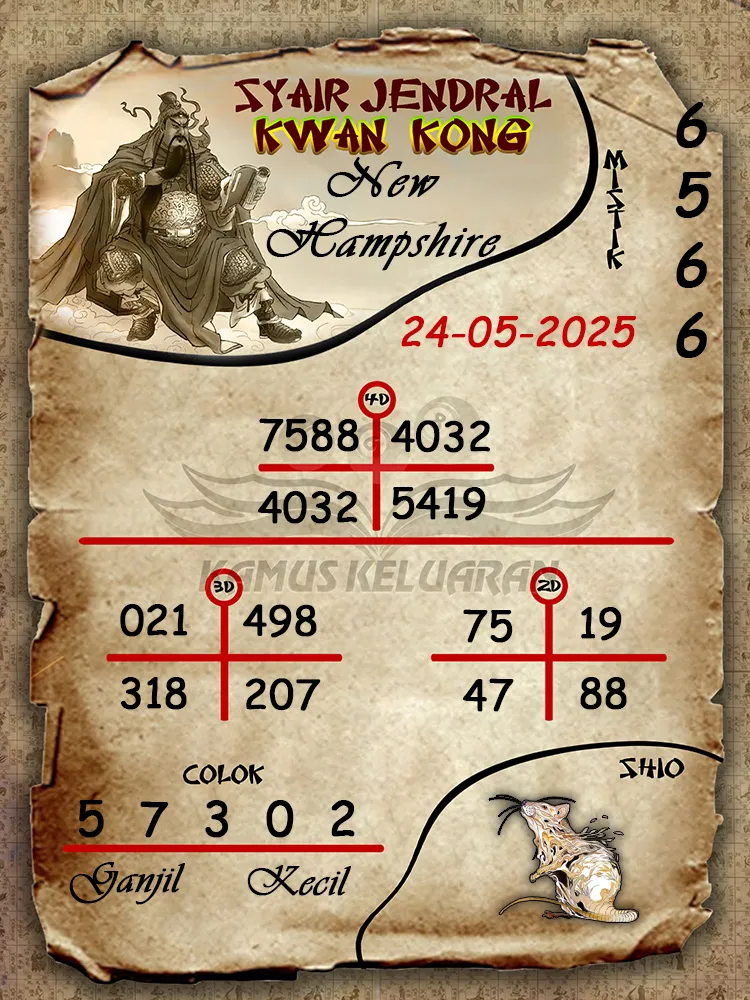 syair jendral kwan kong new hampshire 24 05 2025