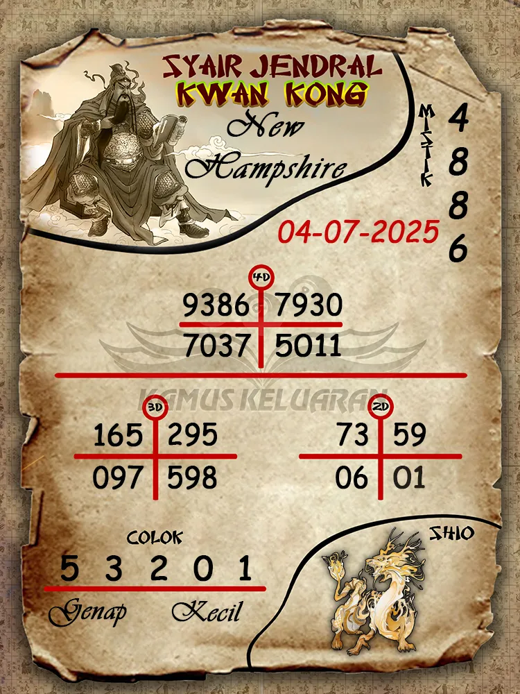 syair jendral kwan kong New Hampshire 04 07 2025