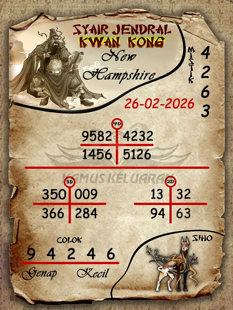 Syair Jendral Kwan Kong New Hampshire 26 02 2026