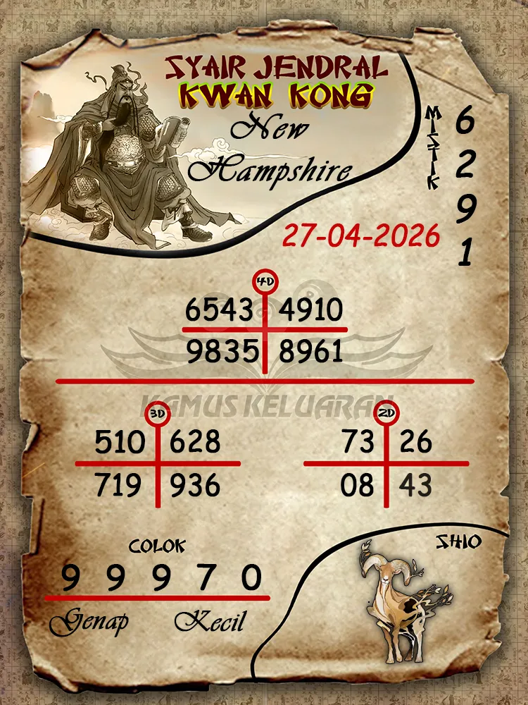 Syair Jendral Kwan Kong New Hampshire 27 04 2026