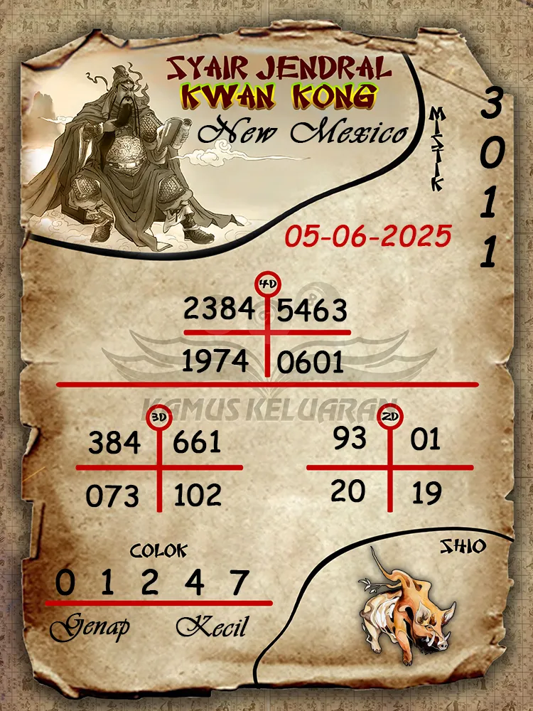 syair jendral kwan kong new mexico 05 06 2025