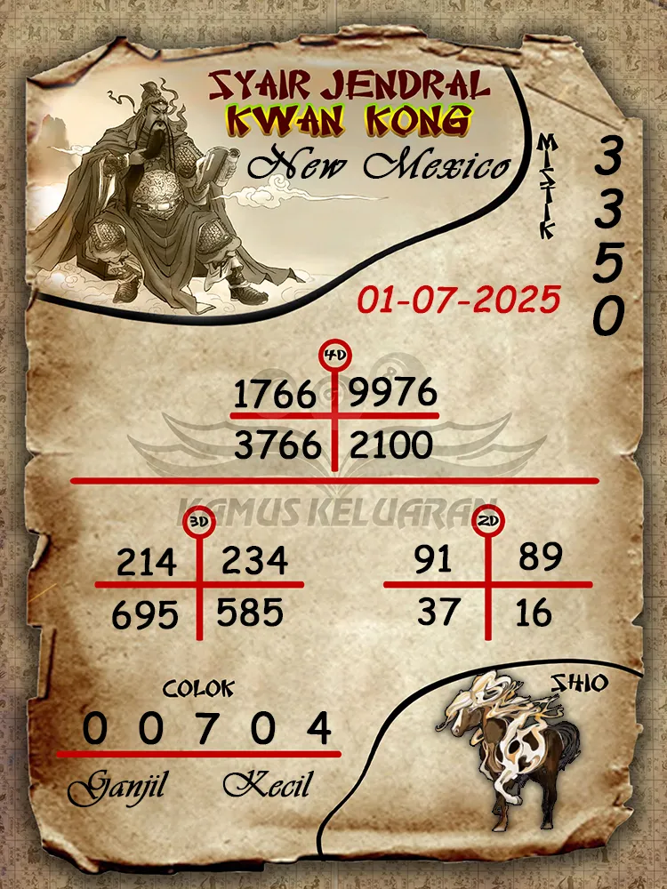 syair jendral kwan kong New Mexico 01 07 2025