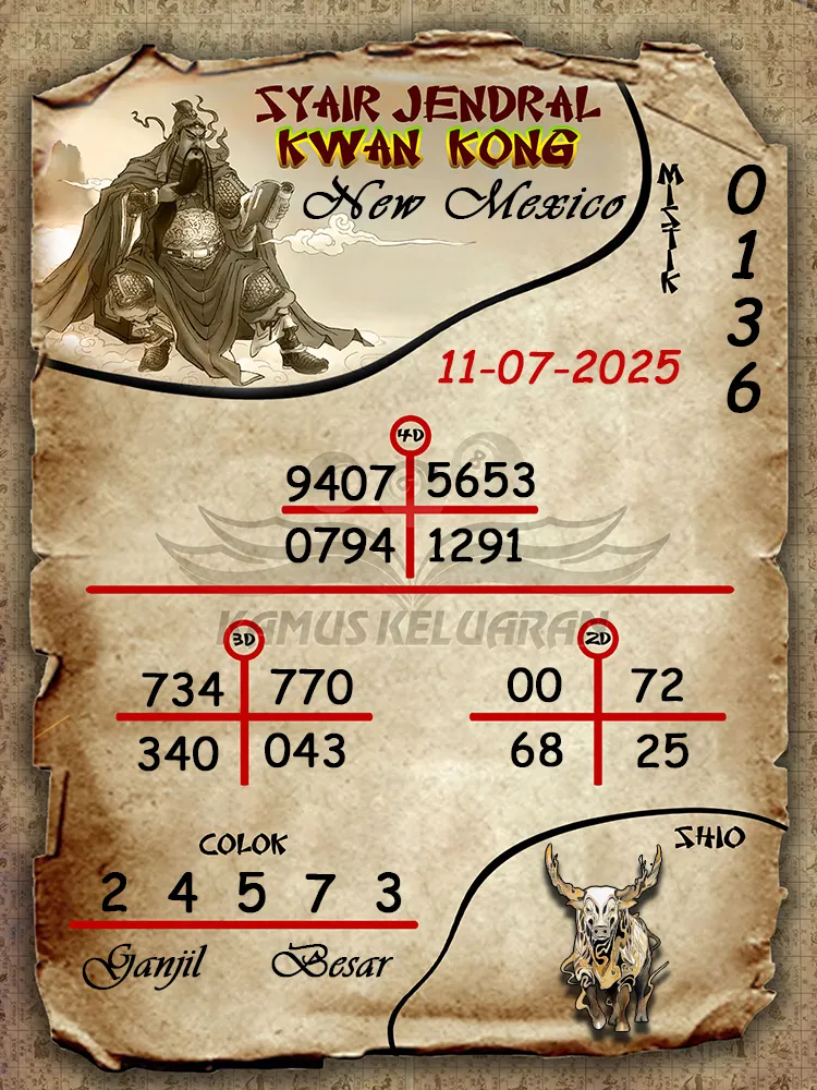 syair jendral kwan kong New Mexico 11 07 2025