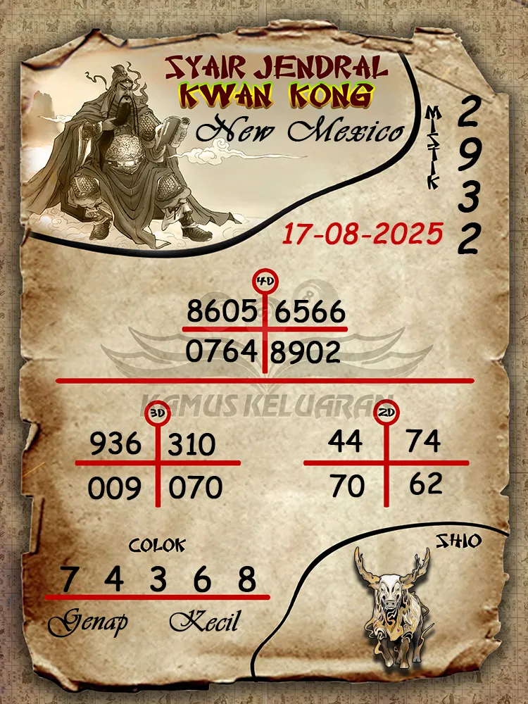 syair jendral kwan kong New Mexico 17 08 2025