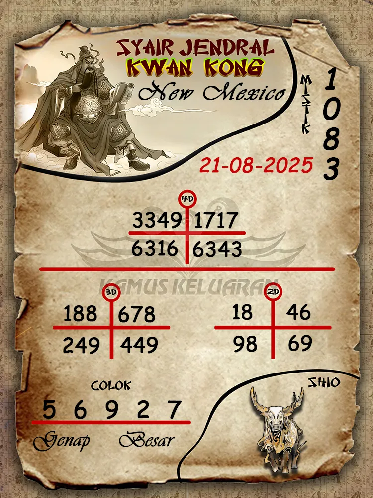 syair jendral kwan kong New Mexico 21 08 2025