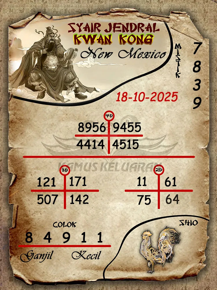 Syair Jendral Kwan Kong New Mexico 18 10 2025