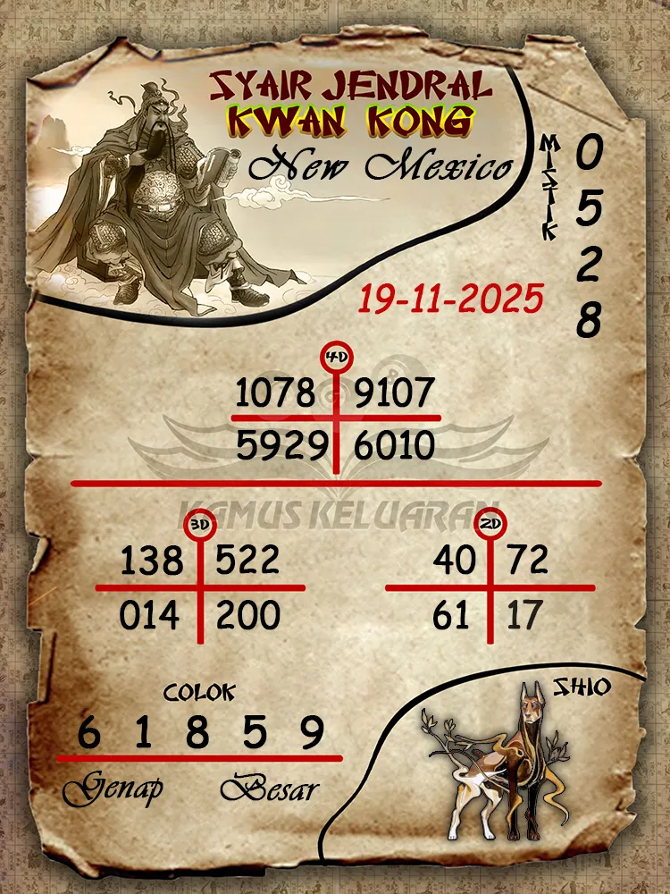 Syair Jendral Kwan Kong New Mexico 19 11 2025