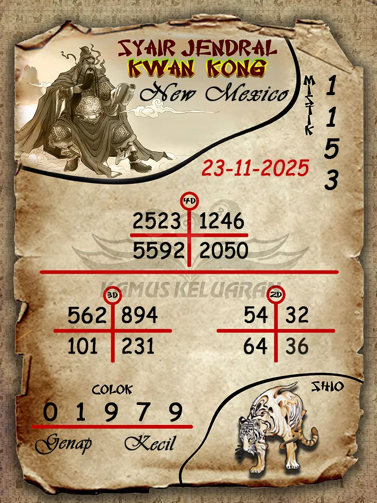 Syair Jendral Kwan Kong New Mexico 23 11 2025
