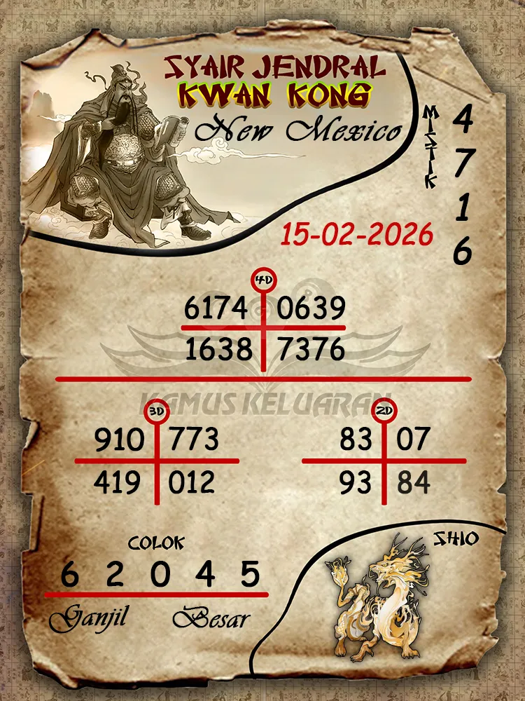 Syair Jendral Kwan Kong New Mexico 15 02 2026