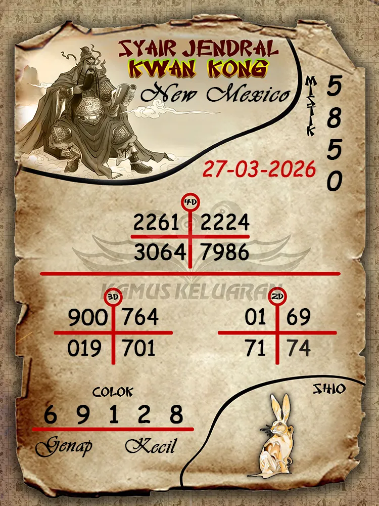 Syair Jendral Kwan Kong New Mexico 27 03 2026
